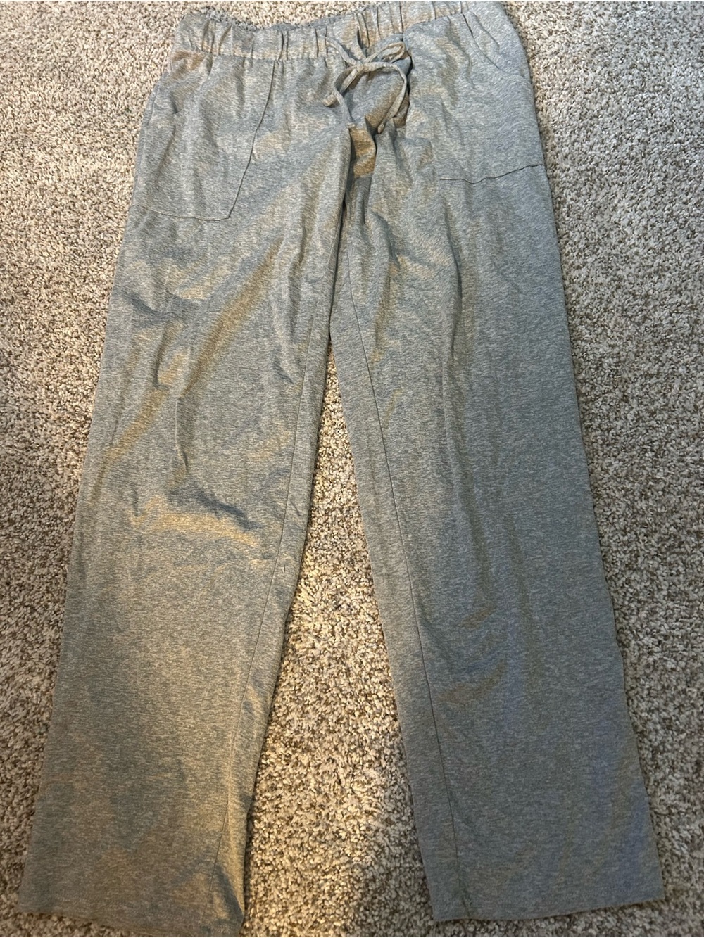 Lucky Brand Women’s Light Gray Drawstring Sleep Pants